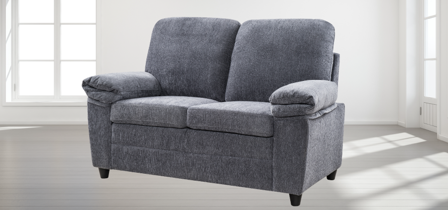 London Luxury Chenille Love Seat Right Profile Shot by American Home Line